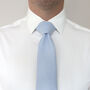 Wedding Handmade 100% Brushed Cotton Tie In Light Blue, thumbnail 4 of 10