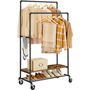 Double Clothes Rail Clothes Rack Hanging Rail On Wheels, thumbnail 8 of 9