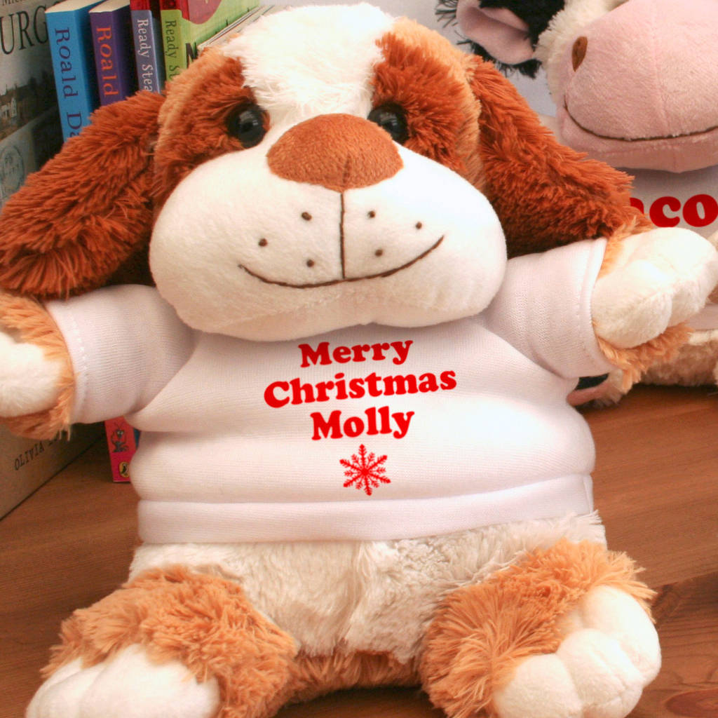 personalised christmas soft toys