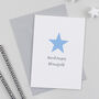 Personalised Giant Star New Baby Card, thumbnail 2 of 2
