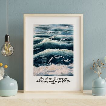 You Rule Over The Surging Sea Print Psalm 89:Nine, 2 of 5