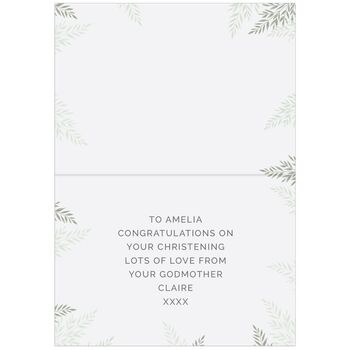 Personalised Christening Card, 2 of 2