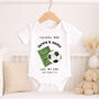 Personalised Football Mad Baby Outfit, thumbnail 1 of 8