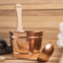 Handmade Solid Copper Sauna Bucket And Ladle Set, thumbnail 7 of 7