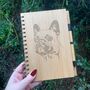 Personalised French Bulldog Engraved Notebook, thumbnail 1 of 6