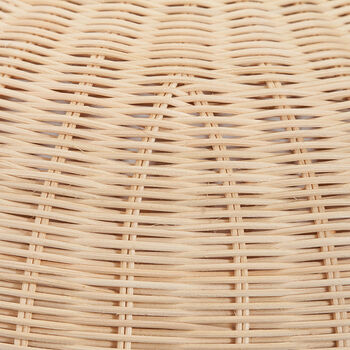 Natural Rattan Table Lamp Complete With Linen Shade, 5 of 7