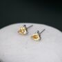 Sterling Silver Genuine Yellow Citrine Crystal Stud Earrings, thumbnail 3 of 12