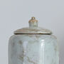 White And Turquoise Glazed Ginger Jar With Lid, thumbnail 3 of 6