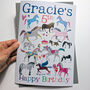 Personalised Pony Mad Big Birthday Card, thumbnail 12 of 12