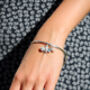 Sterling Silver Bee Or Dragonfly Bangle, thumbnail 3 of 5