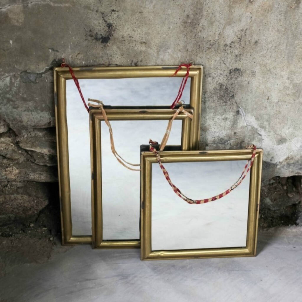 Brass Framed Mirror By all things Brighton beautiful