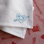 Personalised Second Anniversary Love Heart Hanky, thumbnail 1 of 10