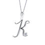 Alphabet Initial Necklaces In Sterling Silver, thumbnail 5 of 11