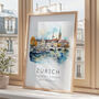 Zurich Travel Print, thumbnail 3 of 7