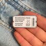 Personalised Boarding Pass Ticket Enamel Pin, thumbnail 4 of 5