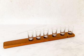 Reclaimed Wood Shot Glass Tray, 3 of 5