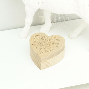 Personalised Heart Tooth Fairy Box, 2 of 3
