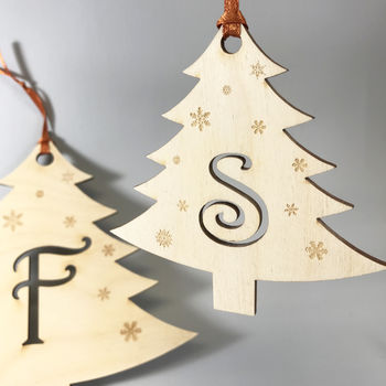 Initial Letter Christmas Tree Decorations, 11 of 12