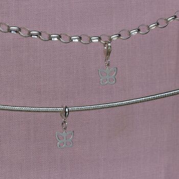 Sterling Silver Butterfly Charm, 2 of 7