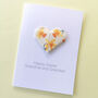 Personalised Happy Easter Origami Daffodil Heart Card, thumbnail 2 of 6