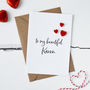 Personalised Valentine's Day Hearts Acrylic Card, thumbnail 2 of 3