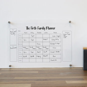 Family Wall Planner Simple Black, 4 of 8