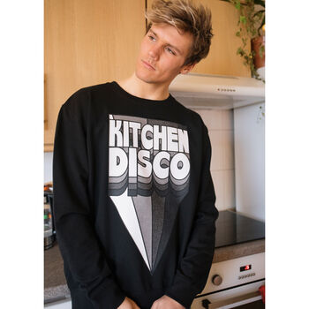 Kitchen Disco Men's Slogan Sweatshirt, 4 of 5
