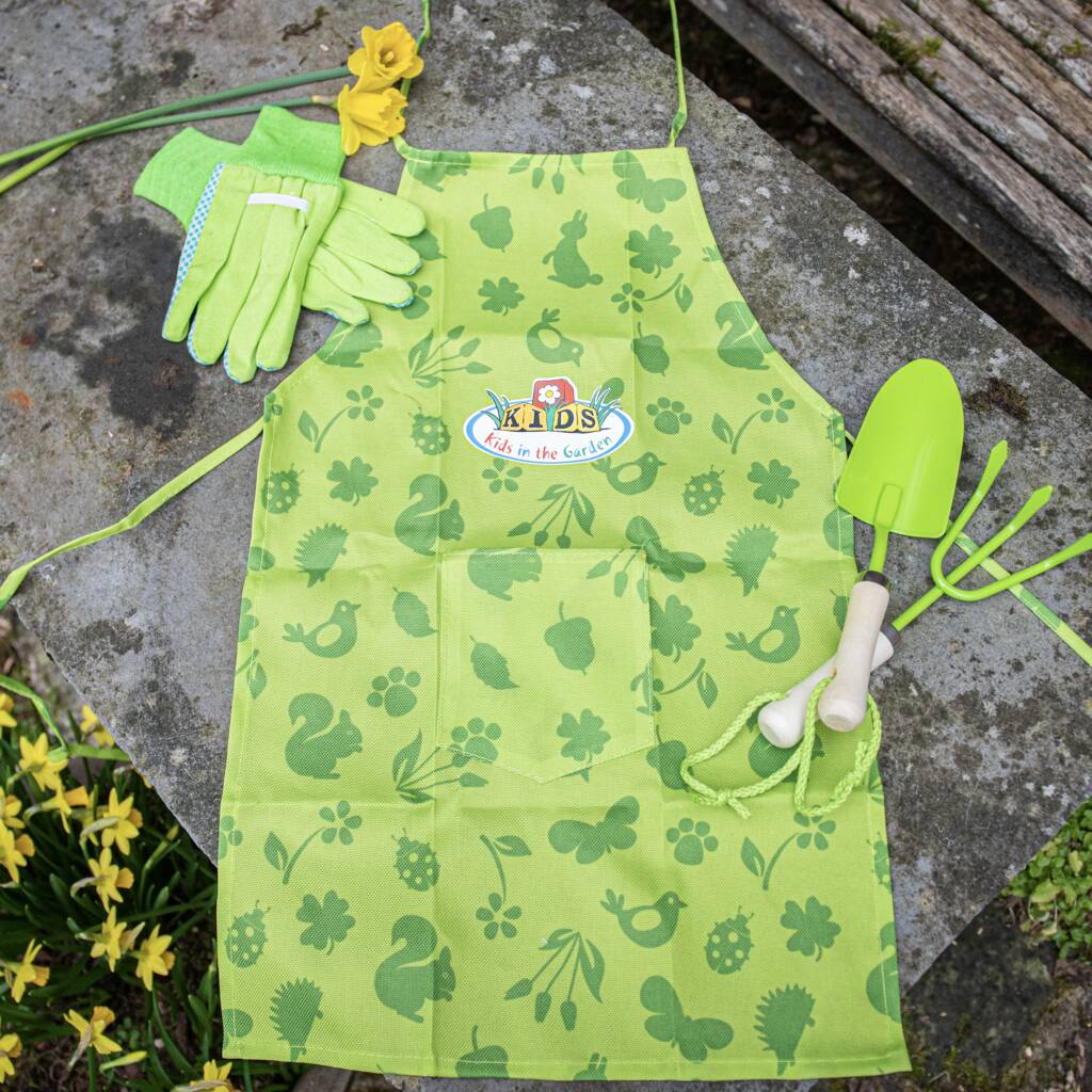 Childs Personalised Garden Apron By TheLittleBoysRoom