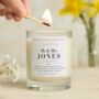Personalised Wedding Gift, Mr And Mrs Scented Candle, thumbnail 1 of 7