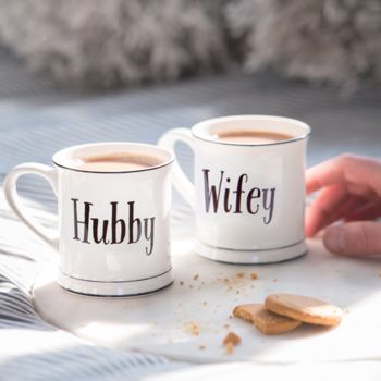 Hubby And Wifey Mug Set, 2 of 3