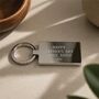 Personalised Stainless Steel Fathers Day Keyring, thumbnail 2 of 6