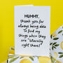“Thank You For Finding My Things” Personalised Card For Mummy Or Daddy, thumbnail 4 of 6