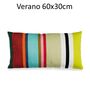 Colourful Vibrant Soft Long Cushion 60x30cm, thumbnail 4 of 6