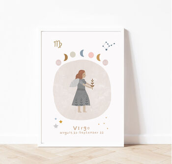Virgo Astrology Wall Art, 2 of 5