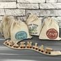 Personalised Wooden Name Train And Curved Display Track, thumbnail 1 of 6