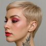 Gold Plated Silver Unusual Triangle Ear Climber Earring, thumbnail 5 of 7