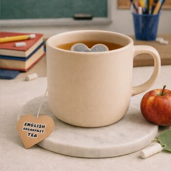Best Teacher Heart Shaped Tea Bags, 5 of 5