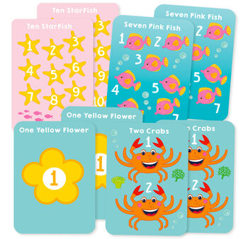 Personalised Mermaid Birthday Memory Skills Flash Cards, 4 of 7