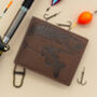 Men's Leather Wallet Embossed Big Fish Design Rfid, thumbnail 1 of 6