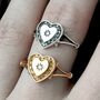 Heart And Cubic Zirconia Ring, thumbnail 2 of 6