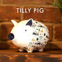 Tilly Pig The Farmyard Piggy Bank, thumbnail 2 of 10
