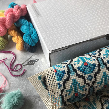 Cross Stitch Mum Granny Square Letterbox Craft Kit, 5 of 7