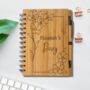 Personalised Eco Bamboo Floral Diary Notebook, thumbnail 1 of 6