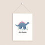 Personalised Stegosaurus Children's Print, thumbnail 4 of 9