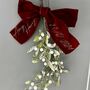 Glitter Mistletoe, Personalised Bow, Newly Wed Christmas Gift, thumbnail 1 of 7