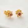 Daffodil Flower 18ct Gold Vermeil Plated Silver Studs, thumbnail 1 of 6