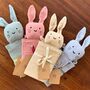 Personalised Organic Cotton Easter Bunny Baby Comforter, thumbnail 2 of 12