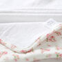 Rose Blossom Floral Organic Baby Travel Changing Mat, thumbnail 3 of 3