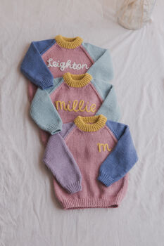 Handmade And Embroidered Fun Patchwork Jumper, 2 of 10