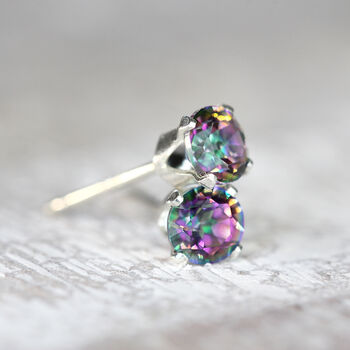 Mystic Topaz Stud Earrings, 7 of 12